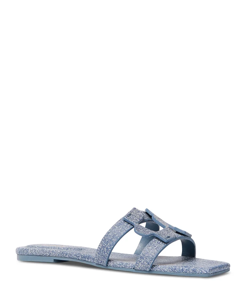 Women's Monogram Denim Print Slides