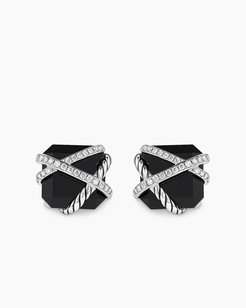 Cable Wrap Stud Earrings 12mm