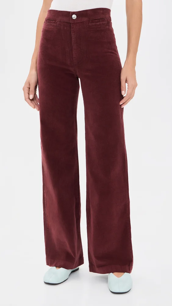 The Wide Leg Pants In Corduroy