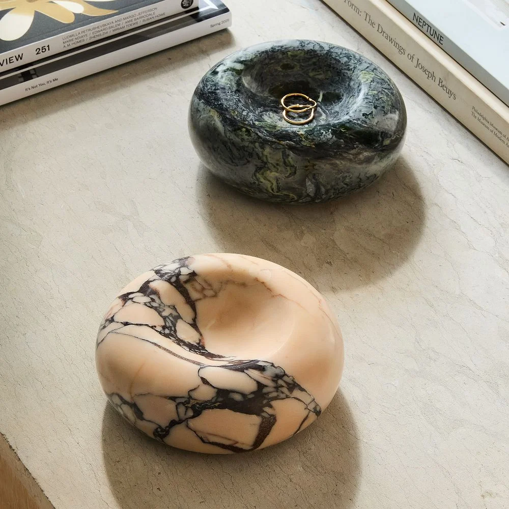 Marble Donut Trinket Tray