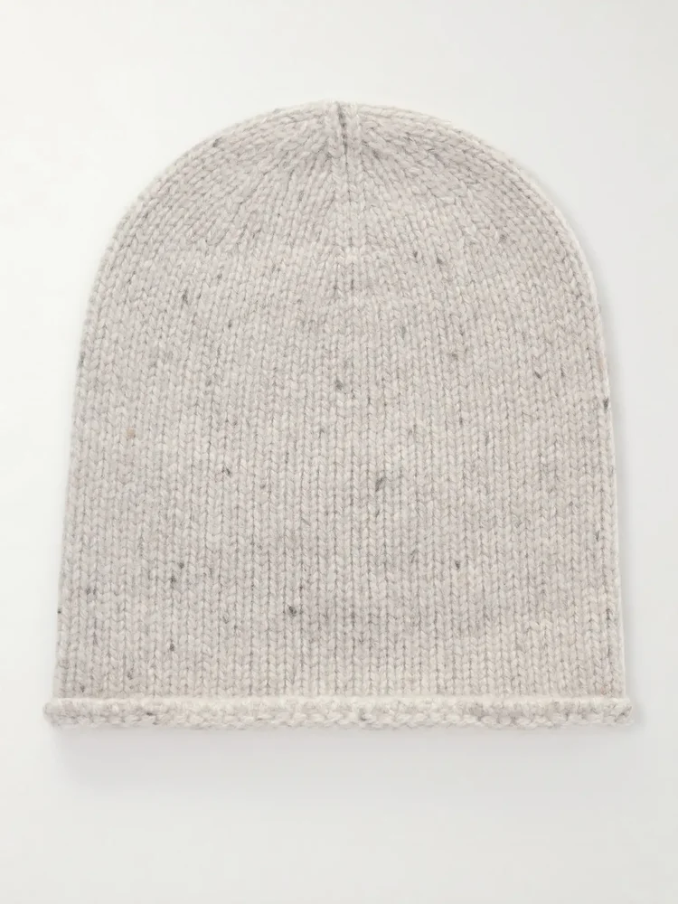 Tiree Cashmere Beanie, Cream