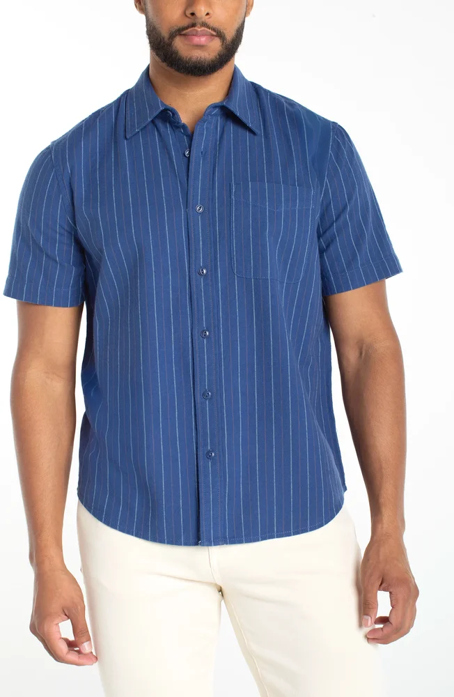 BUTTON UP SHORT SLEEVE SHIRT