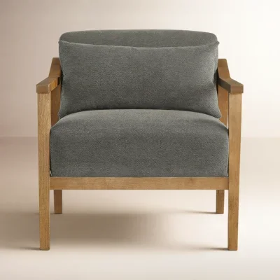 Copperleaf Rayn Solid Wood Upholstered Accent Chair