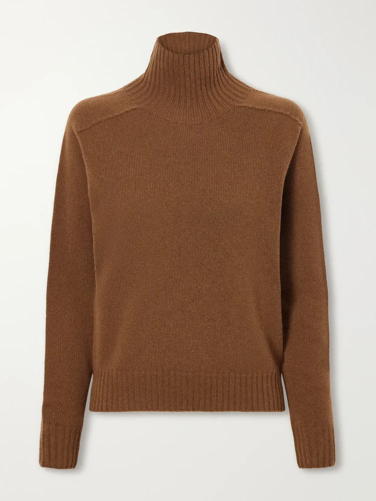 Domi merino wool and cashmere-blend turtleneck sweater