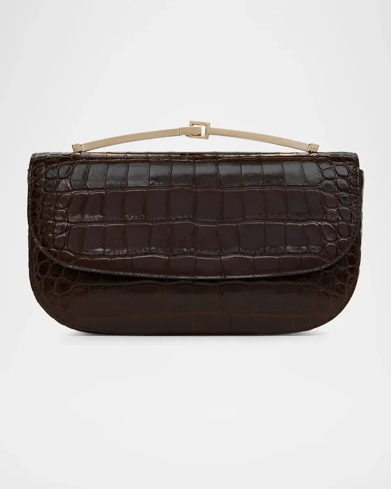 Arc Mini Croc-Embossed Leather Crossbody Bag