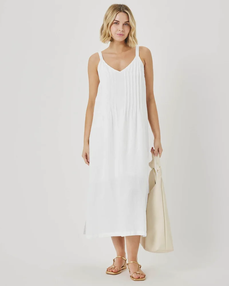 Splendid Stella Linen Midi Dress