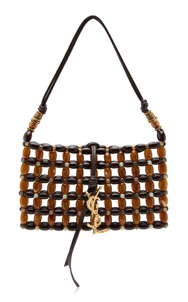 Mini Wood and Resin Evening Bag