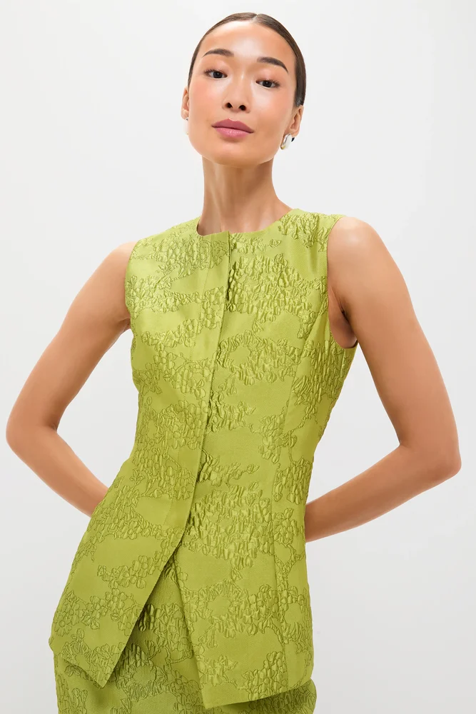 Brocade Metallic Duke Top