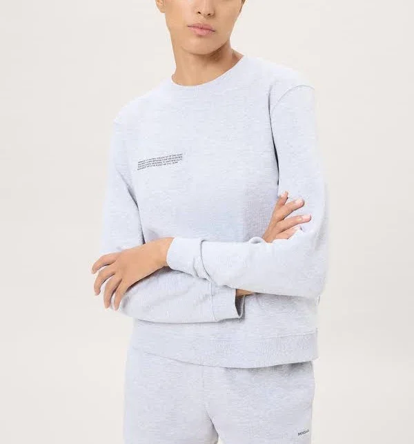 PANGAIA - Womens Midweight Sweatshirt—Grey Marl - XXS