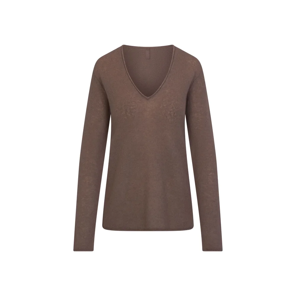 Airy Cashmere V-Neck Pullover