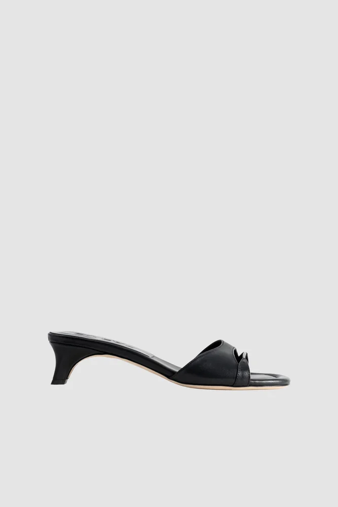 Babygirl Black Nappa Leather Mule