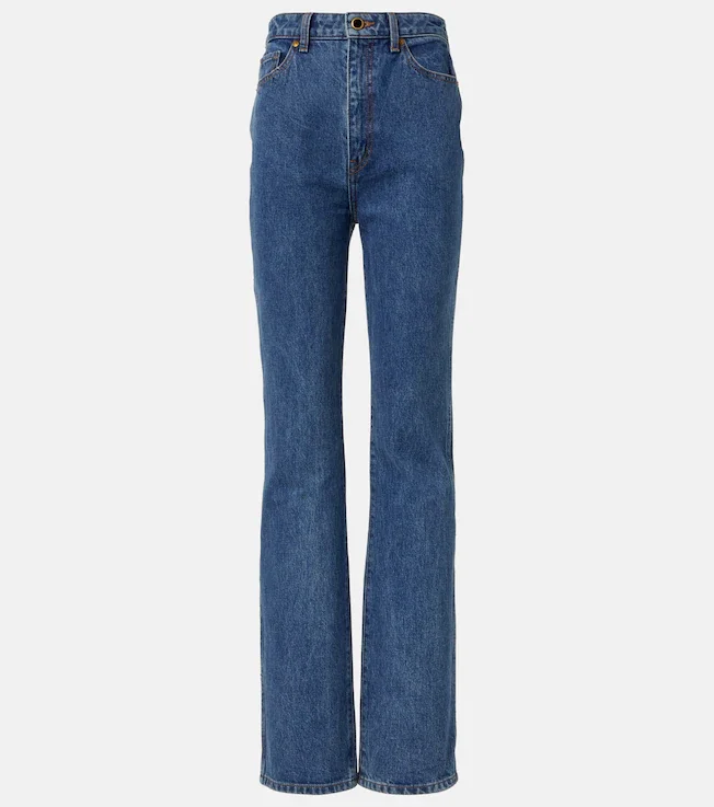 Danielle high-rise straight jeans