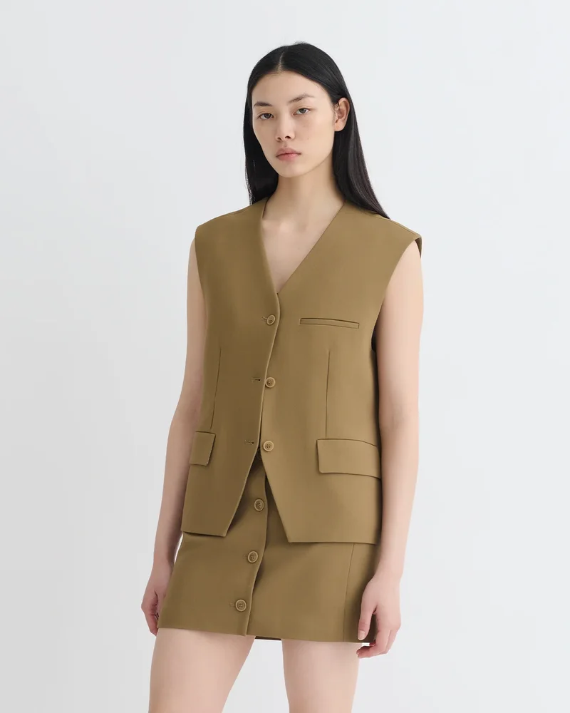 Neymat - Tailored Vest - Brown
