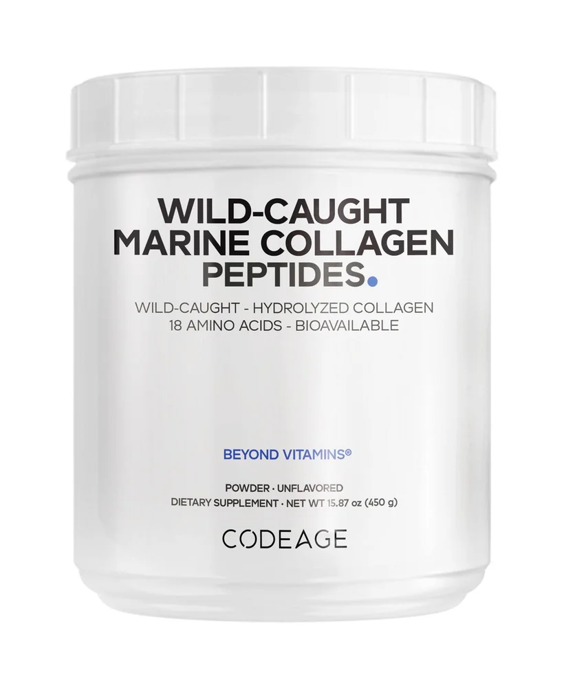 Marine Collagen Powder, Wild-Caught Hydrolyzed Fish Collagen Peptides
