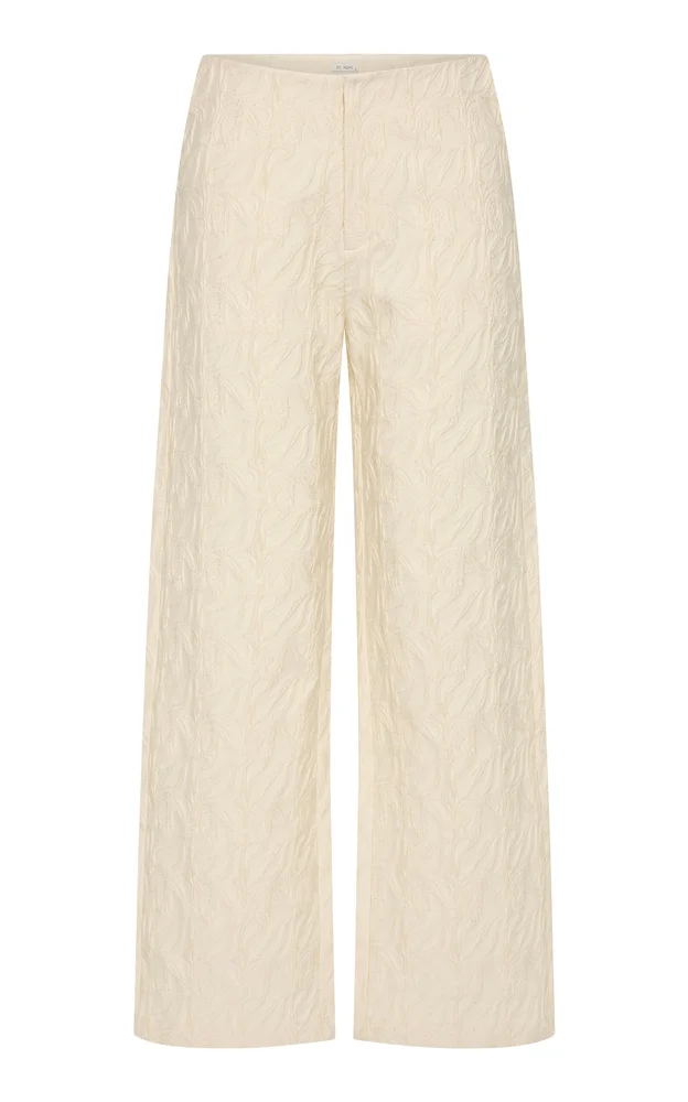 Iris Jacquard Cotton-Blend Minimal Pants