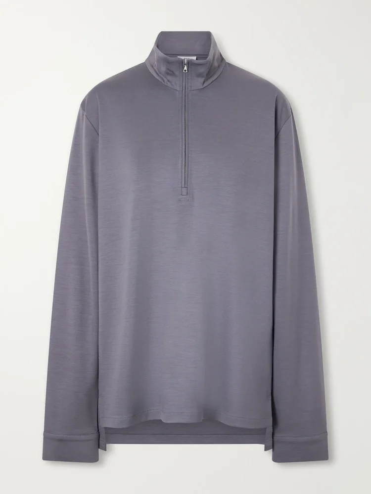 Polar Jogging virgin wool half-zip sweatshirt