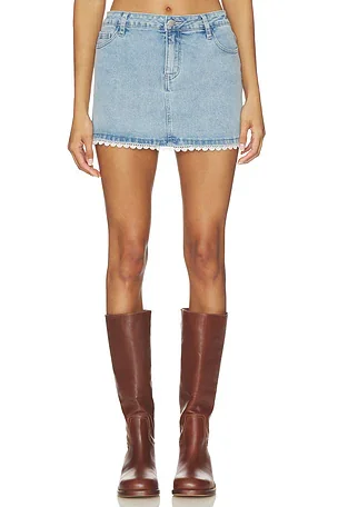 Karlita Denim Mini Skirt