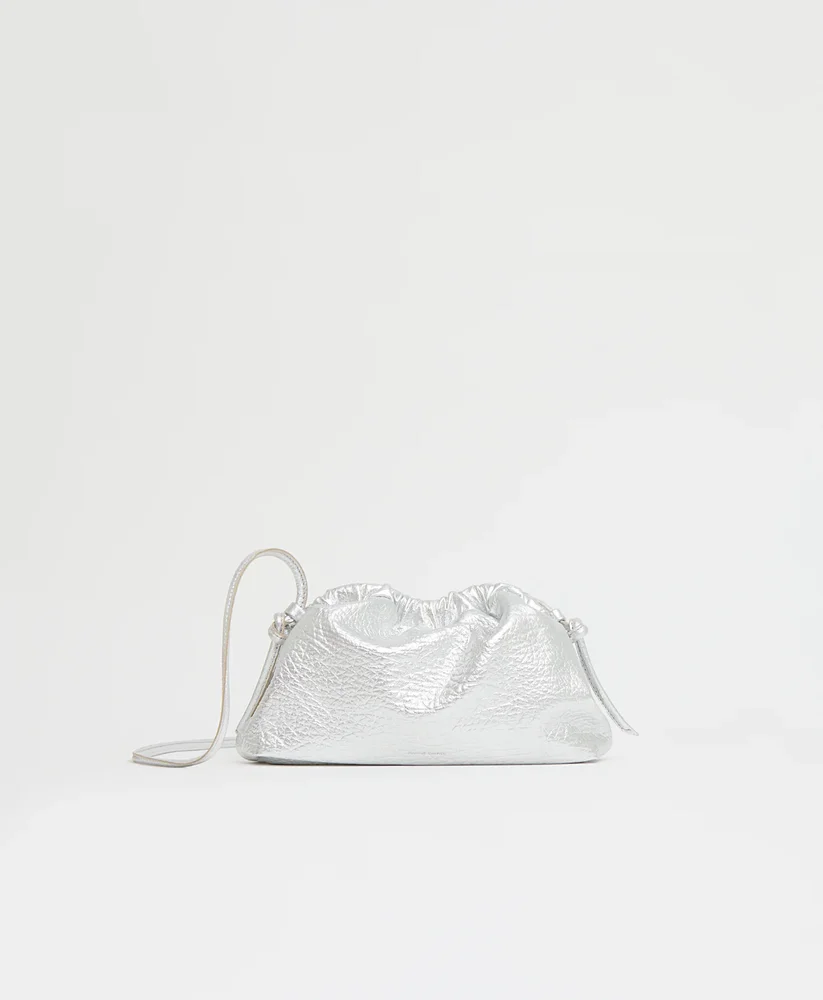 Mini Cloud Clutch - Tumbled Silver