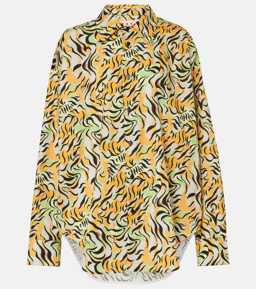 Printed cotton shirt