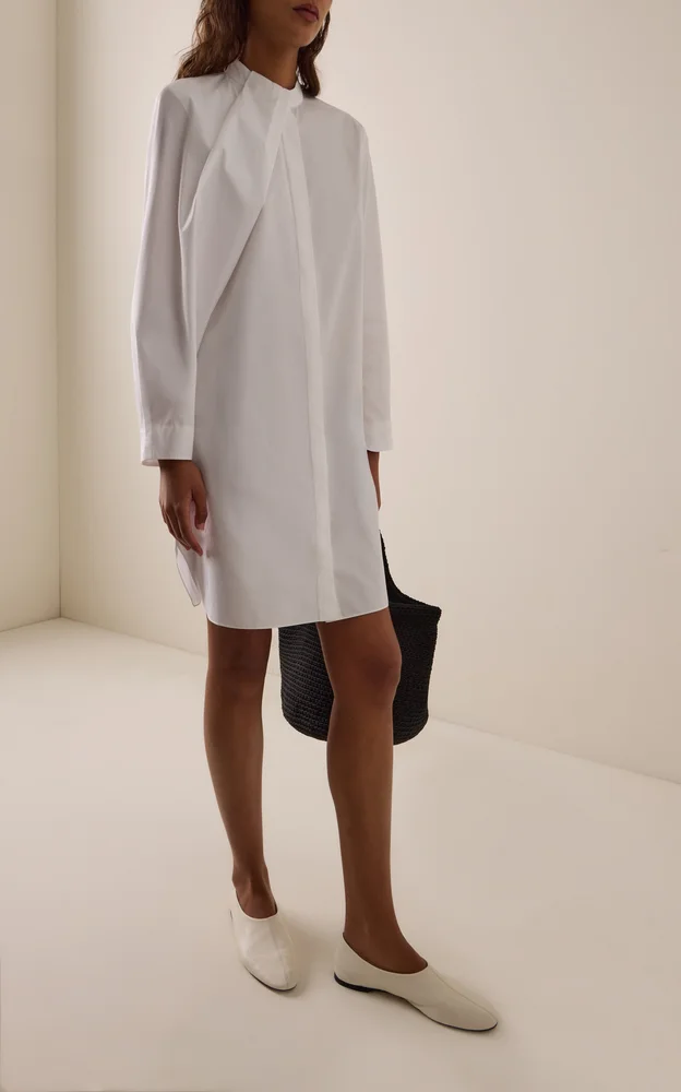 Laia Cotton Mini Shirt Dress