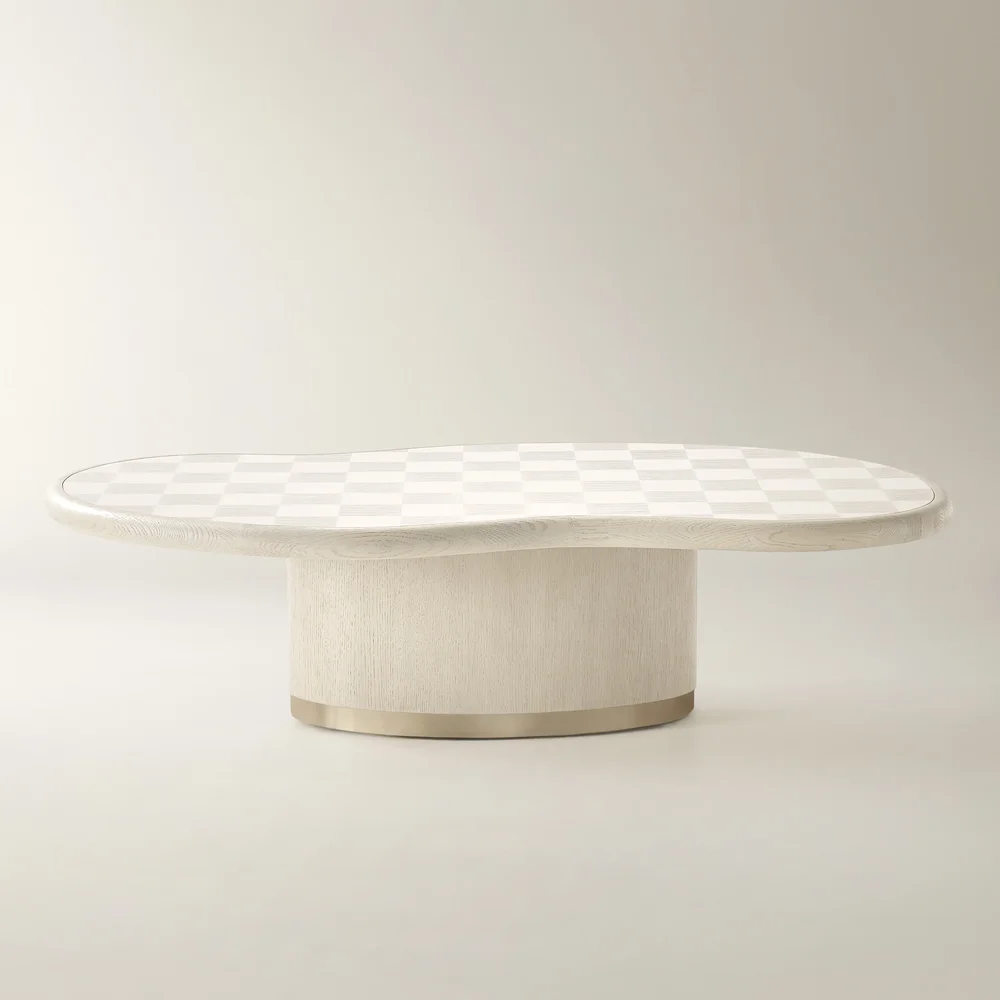 Vetra Checkerboard Oak and Maple Coffee Table (60")
