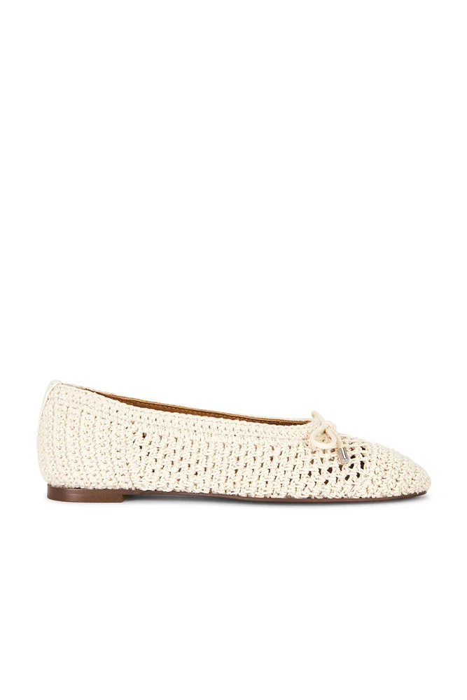 KAYLYN FLATS OATMEAL CROCHET