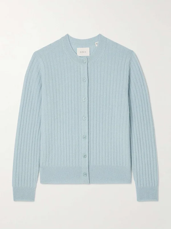 DÔEN Danaë ribbed cashmere cardigan