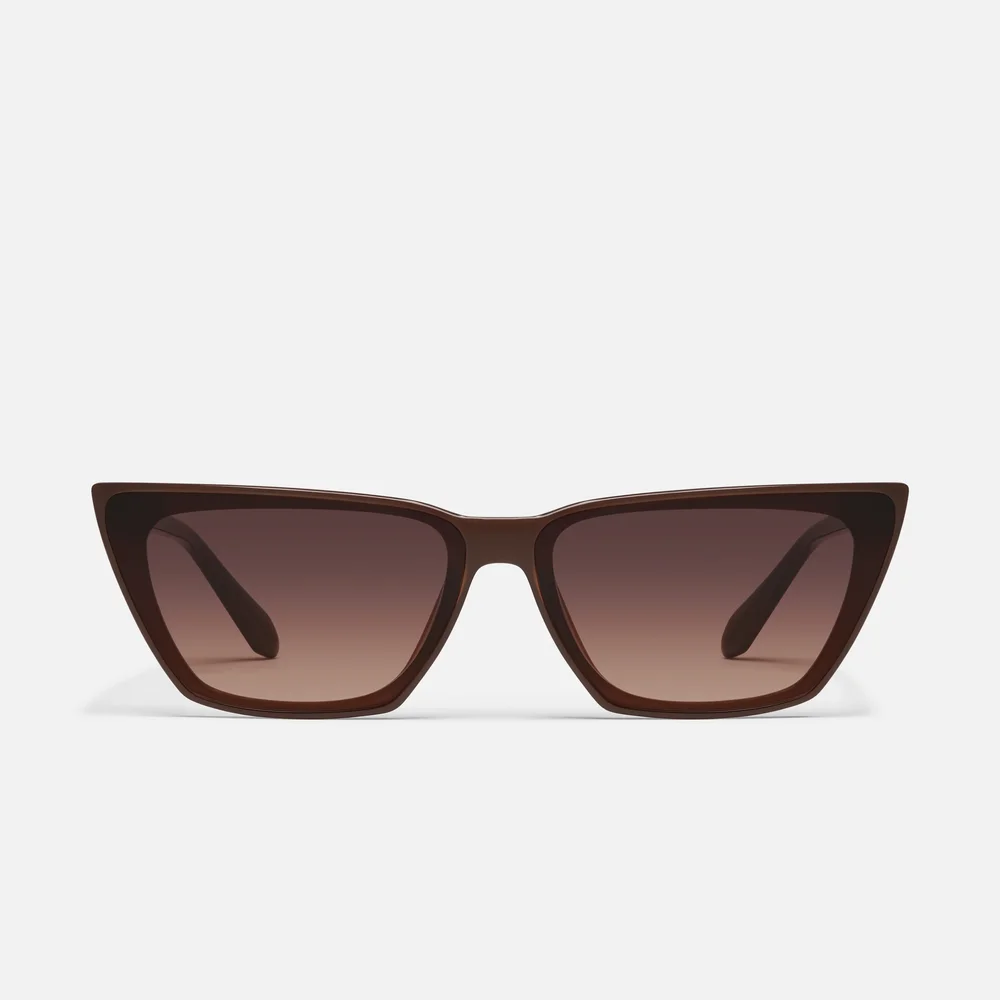 Bad Habit Sunglasses, Dark Brown / Dark Fawn