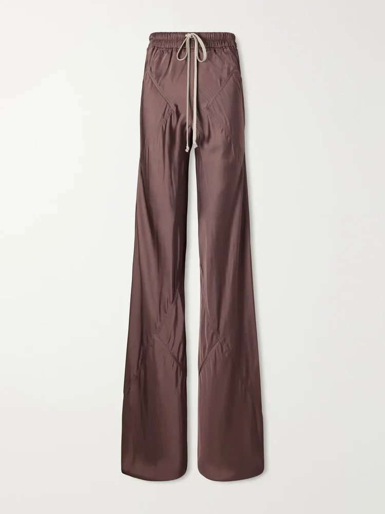 Charmeuse wide-leg pants