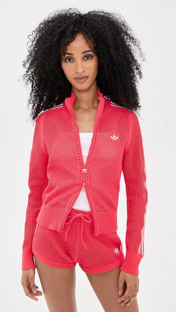Knitted Crochet Track Jacket