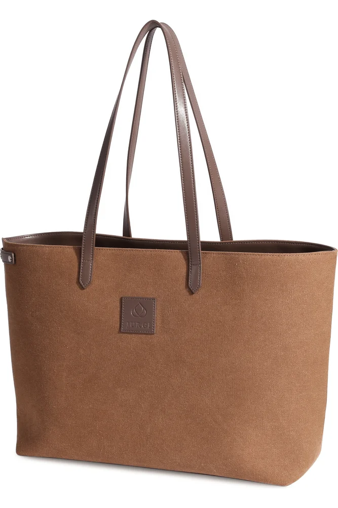 Tennis Racket Canvas and Leather Tote