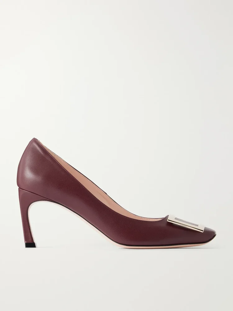 Trompette 70 buckle-detailed leather pumps