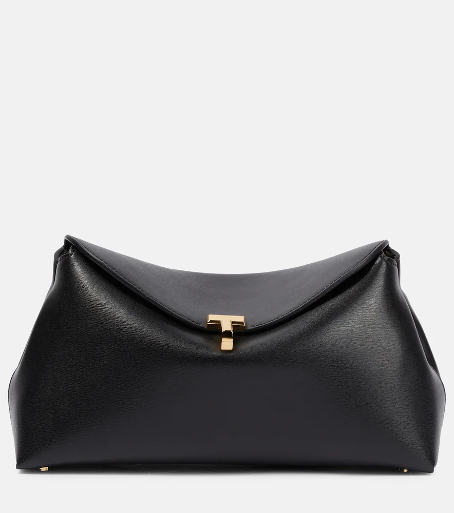 T-Lock Small leather clutch