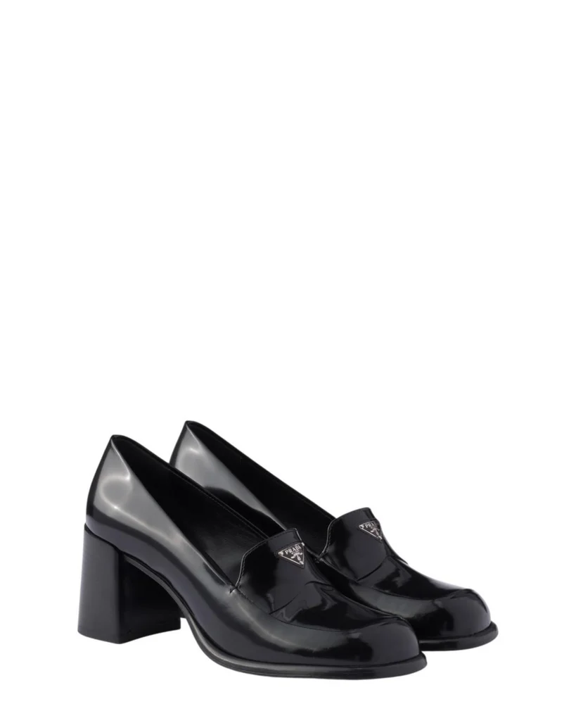 Brushed Leather Loafers