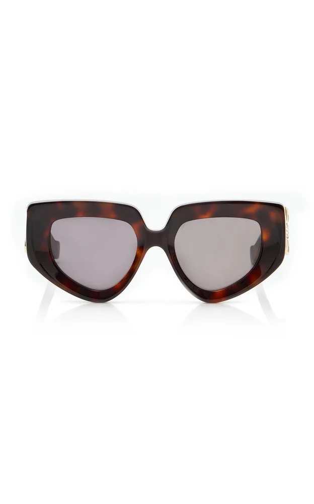 Anagram Square-Frame Acetate Sunglasses