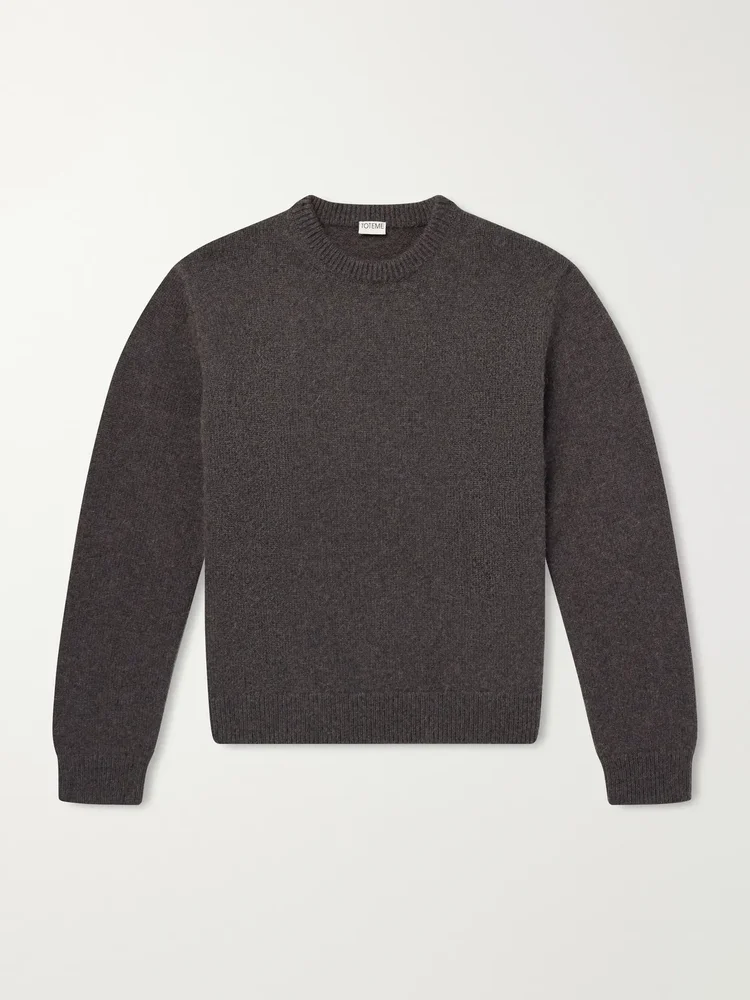Camel Hair Knit Sweater