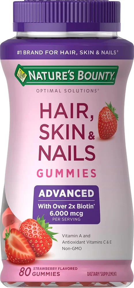 Optimal Solutions Advanced Hair, Skin & Nails with 2X Biotin