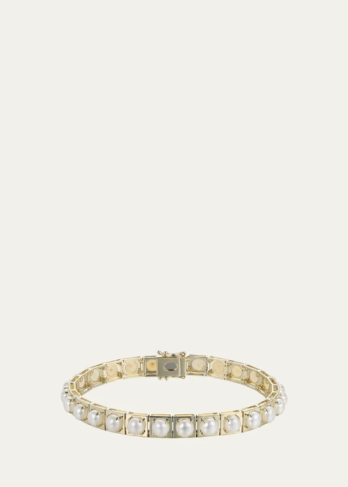 LEGGO Pearl Tennis Bracelet