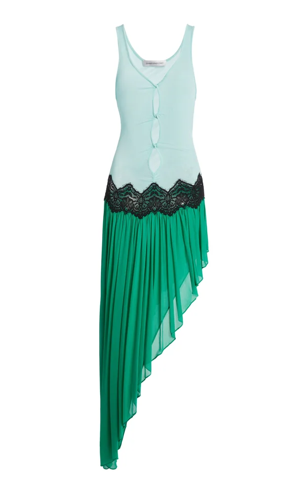 Open Twist Swept Tank Dress