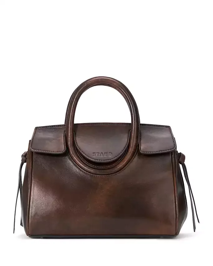 Maude Mini Leather Carryall Bag