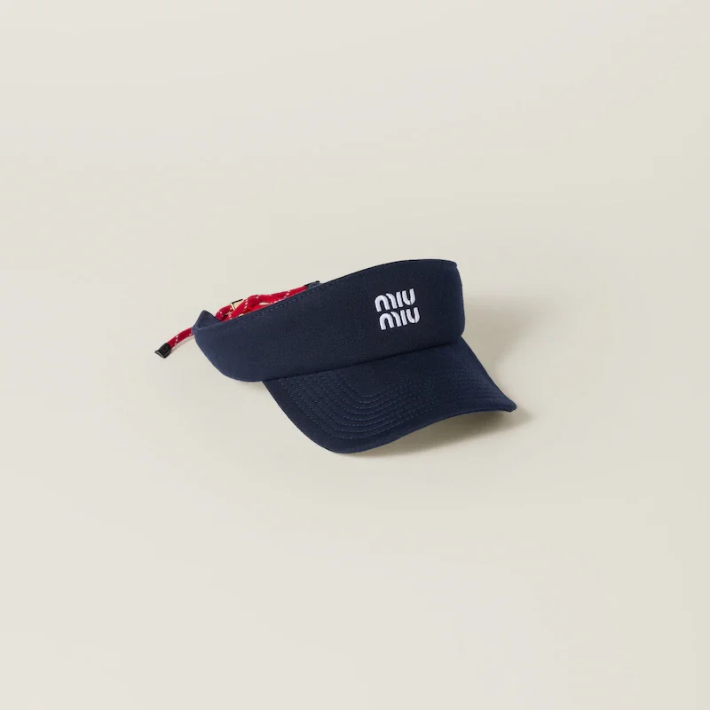 Denim visor