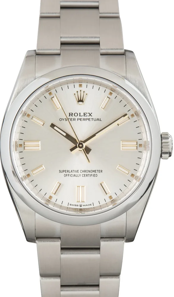Pre-Owned Oyster Perpetual 36 Ref 126000 Silver Dial