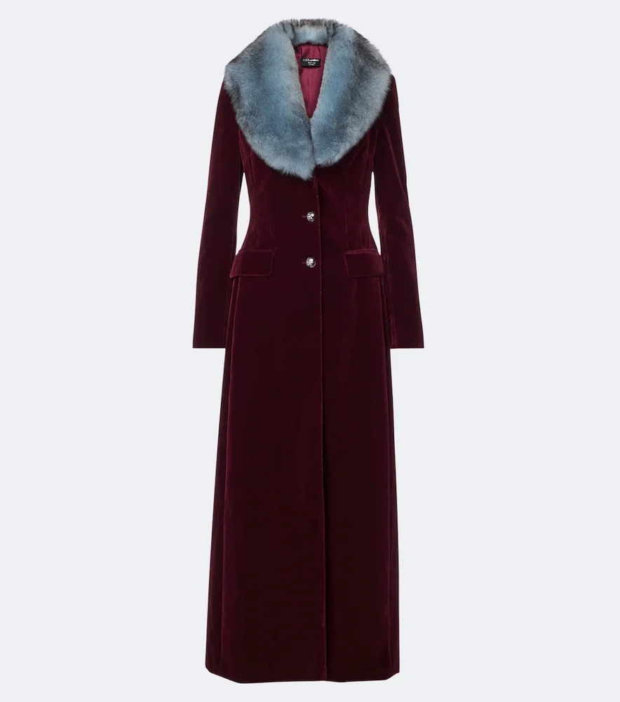 Cotton velvet coat