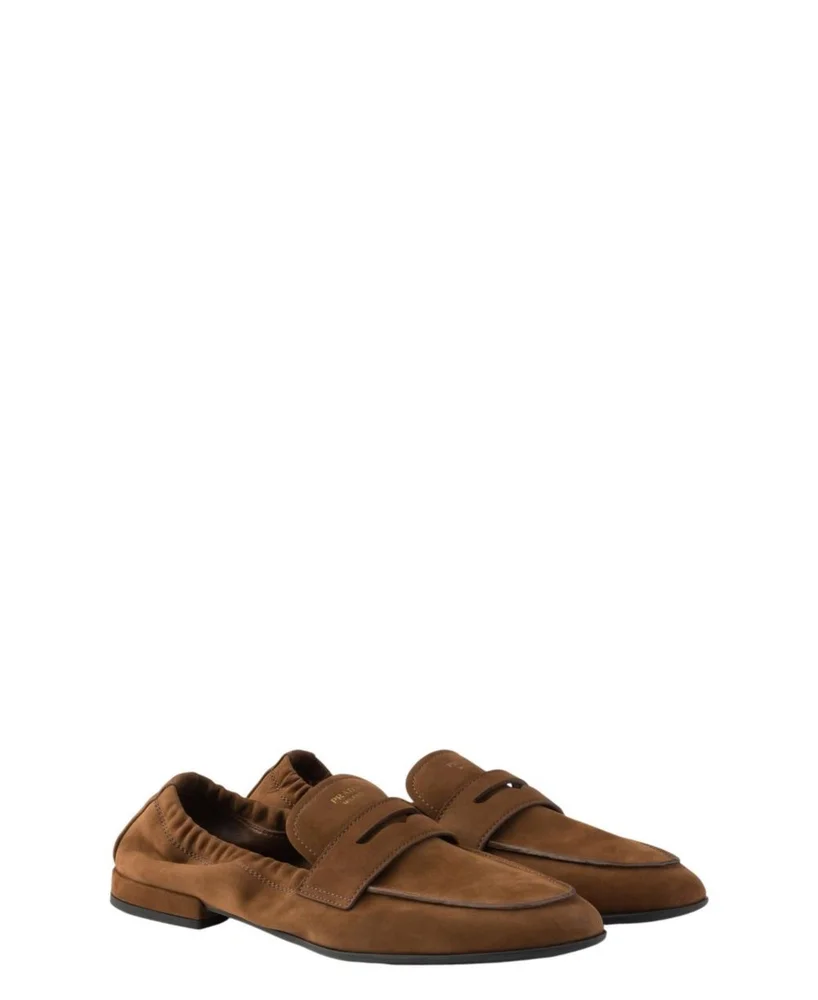 Shuffle Nubuck Leather Loafers