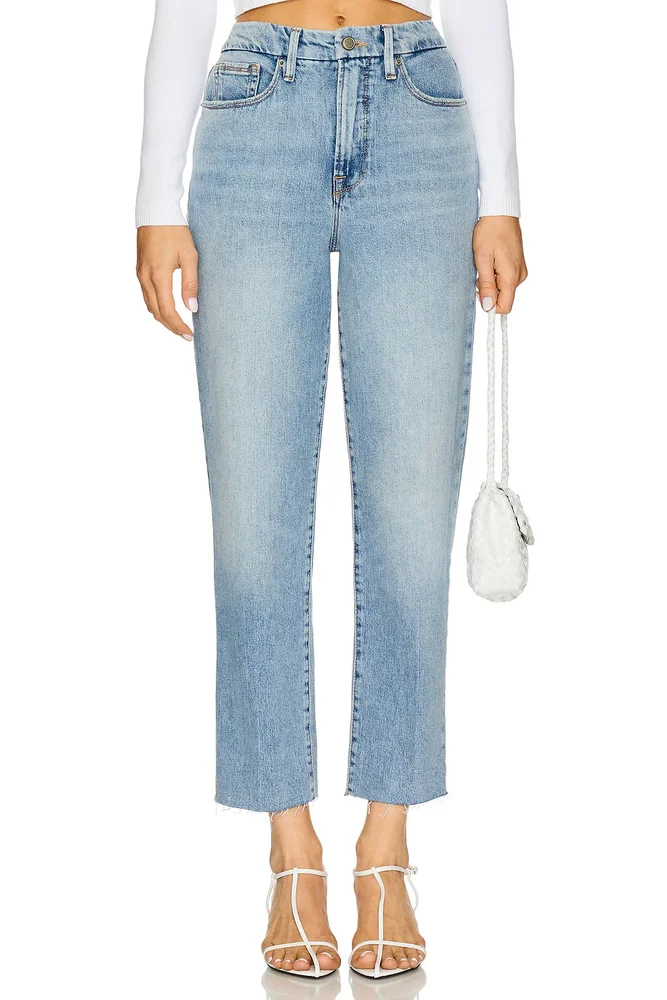 Good Boy Straight Cropped Jeans
