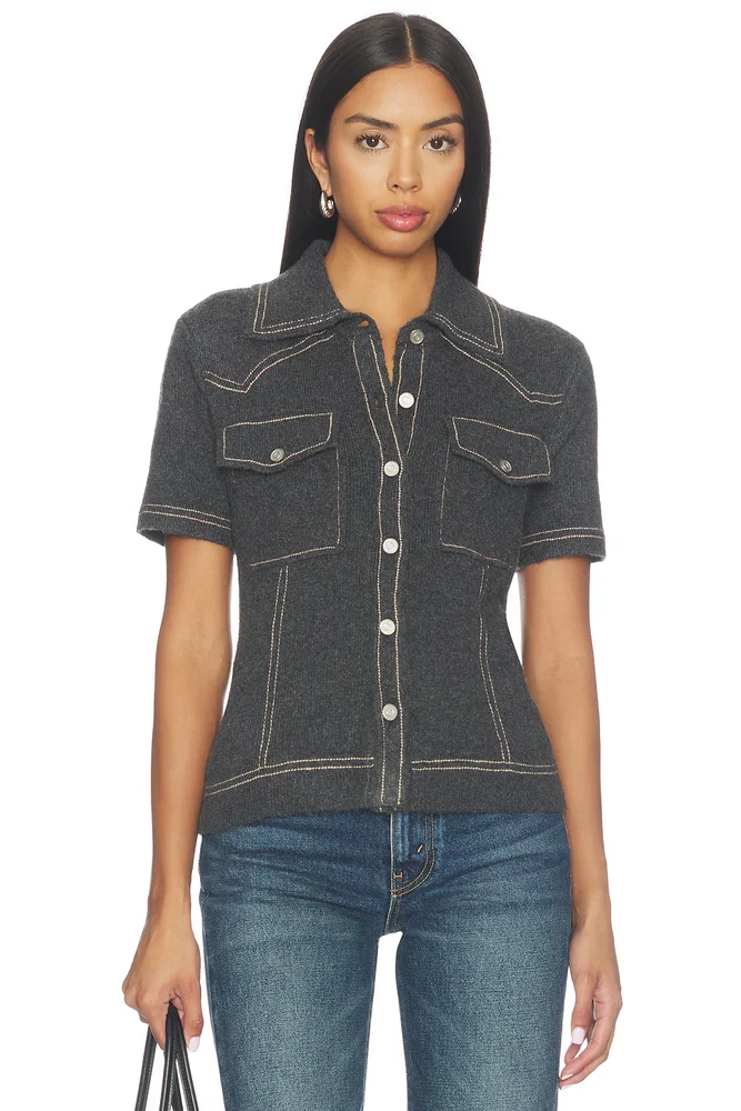 Sienna Western Short Sleeve Sweater