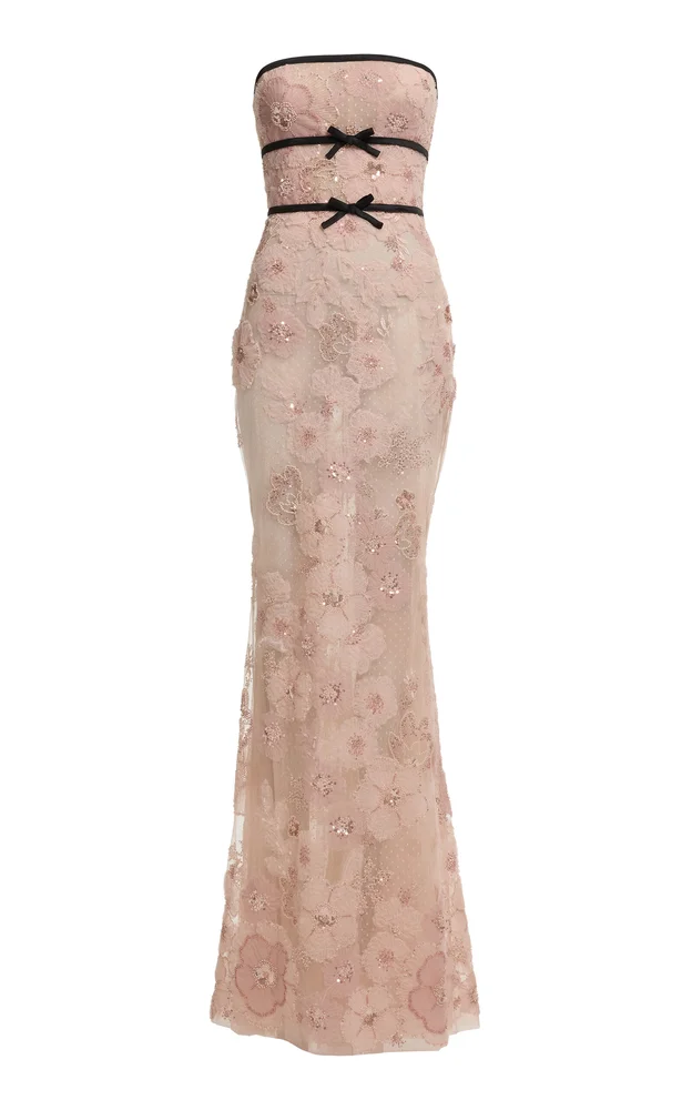 Floral Embellished Maxi Dress