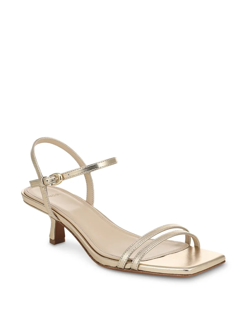 Tilda Leather Kitten Heel Sandals
