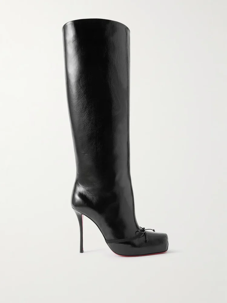 Cassia Nodo 100 leather knee boots
