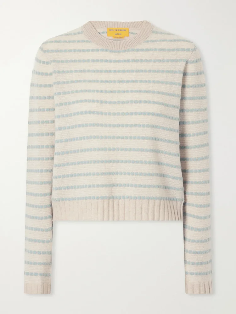 Pebble Stripe cashmere sweater